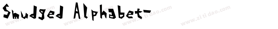 Smudged Alphabet字体转换